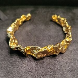 Amber Sceats 24 Kt Emery Gold Plated Cuff Bracelet